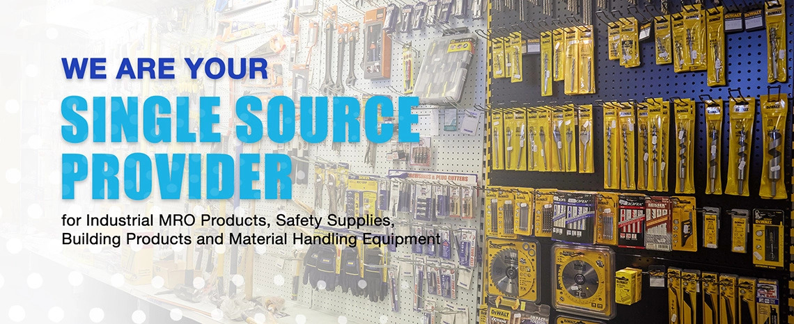 Image of various industrial supplies, tools and material handling products.