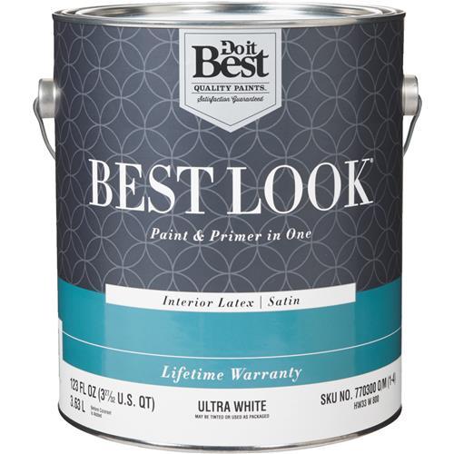 HW33W0800-16 Best Look Latex Premium Paint & Primer In One Satin Interior Wall Paint interior paint wall