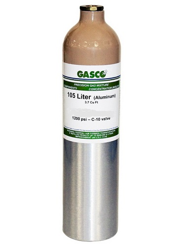 Gasco Nitrogen Gas 99.999% Vol., 105 Liter Cylinder - 105L-114 105L-114, calibration gas, Nitrogen gas, 105 Liter Cylinder,