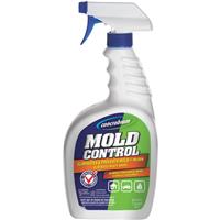 Chemical spray bottle of mold cleaner image.