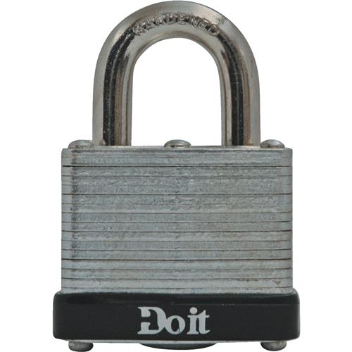 1803QDIB Do it 1-1/2 In. W. Laminated Steel Keyed Padlock With 3/4 In. Shackle Clearance