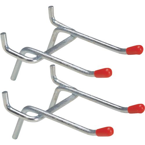 216143 Double Arm Safety Tip Straight Pegboard Hook