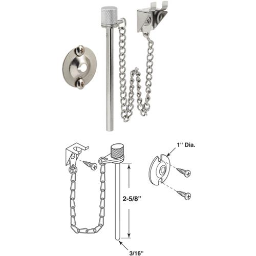 U 9858 Prime-Line Patio Door Security Pin Lock