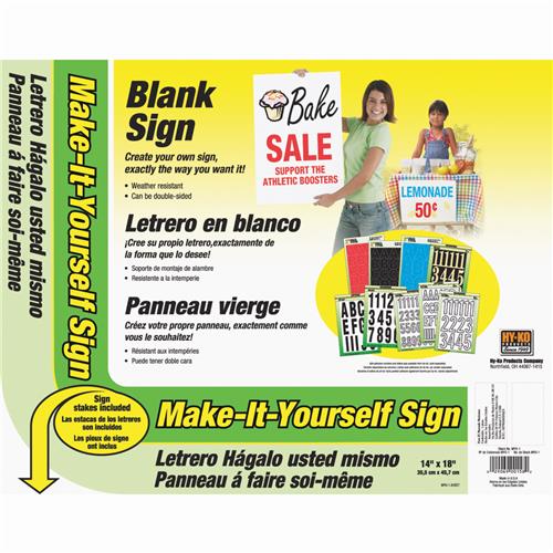 MYO-1 Hy-Ko Make-It-Yourself Sign Kit