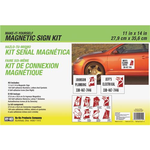 KIT-MAG1 Hy-Ko Magnetic Make-It-Yourself Sign Kit
