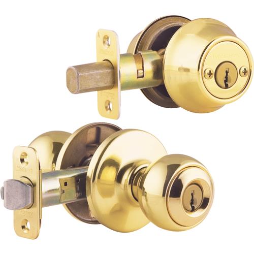 690P 11P CP K6 Kwikset Polo Entry Lockset And Single Cylinder Deadbolt