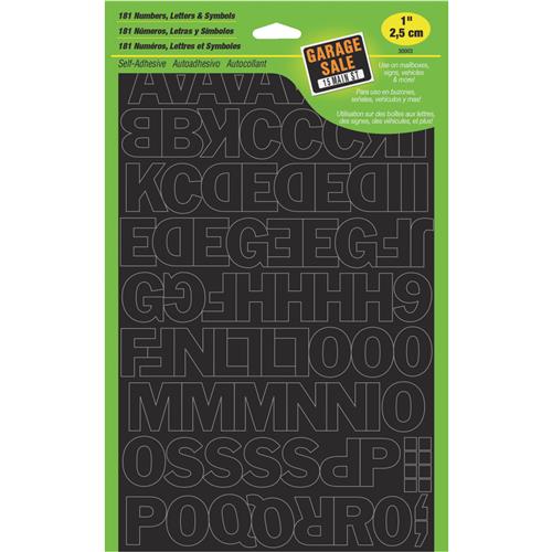 30015 Hy-Ko Vinyl Letters, Numbers & Symbols