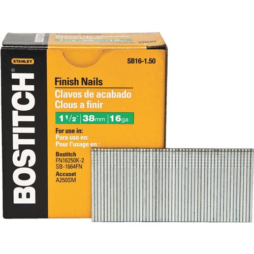 SB16-1.50 Bostitch Straight Finish Nail