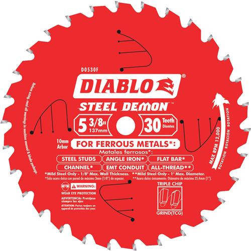 D0770FA Diablo Steel Demon Circular Saw Blade