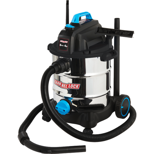 VS810WD.CL Channellock 8 Gal. Stainless Steel Wet/Dry Vacuum