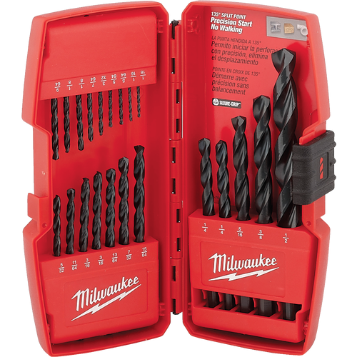 48-89-2801 Milwaukee Thunderbolt 21-Piece Black Oxide Drill Bit Set
