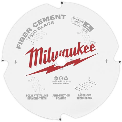 48-40-7010 Milwaukee Fiber Cement PCD Circular Saw Blade