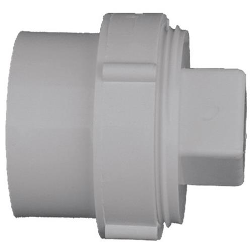 PVC 01105X 0600HA Charlotte Pipe Fitting Cleanout with Threaded Plug
