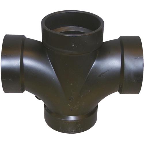 ABS 00428  0600HA Charlotte Pipe Double Sanitary ABS Waste & Vent Tee