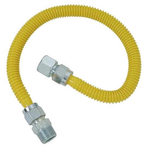 30C-4142-48B Dormont 5/8 In. OD x 1/2 In. ID Coated SS Gas Connector, 3/4 In. FIP x 3/4 In. MIP