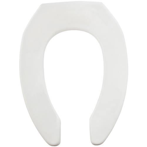 1955C-047 Mayfair Commercial STA-TITE Elongated Open Front Toilet Seat