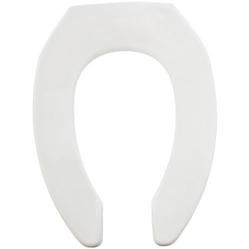 2155CT-000 Mayfair Commercial STA-TITE Elongated Open Front Toilet Seat with DuraGuard