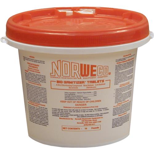 FSB30001 Norweco Bio-Sanitizer Sewer Line Cleaner Disinfecting Tabs