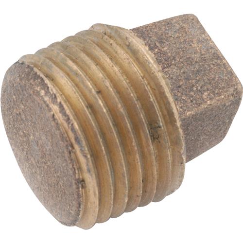 738114-02 Anderson Metals Red Brass Threaded Solid Pipe Brass Plug