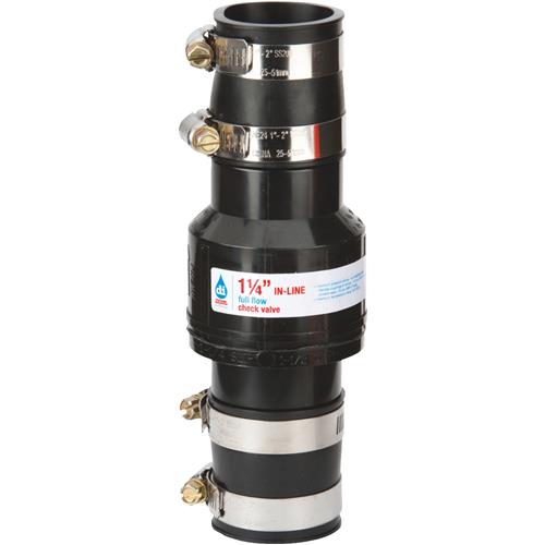 CV01.25IN Drainage Industries In-Line Sump Pump Check Valve