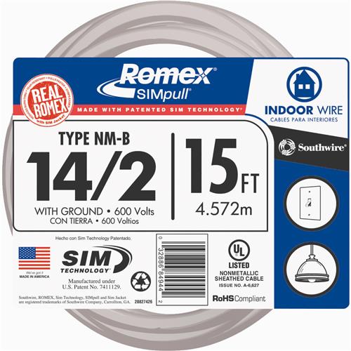 28827422 Romex 14-2 NMW/G Electrical Wire