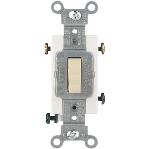 S07-CS315-2IS Leviton Grounded Commercial Grade Quiet 3-Way Switch