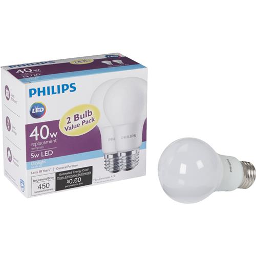 565424 Philips A19 Medium LED Light Bulb