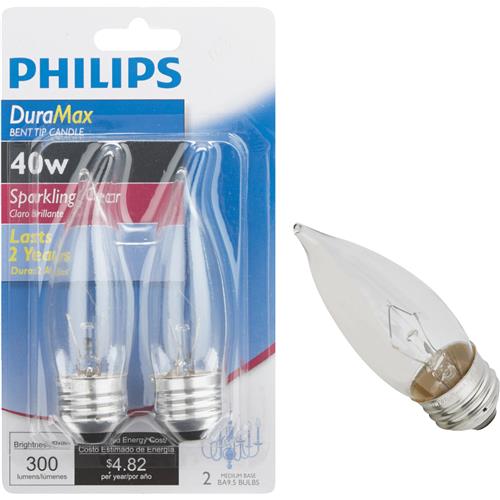 570226 Philips DuraMax BA9.5 Incandescent Decorative Light Bulb