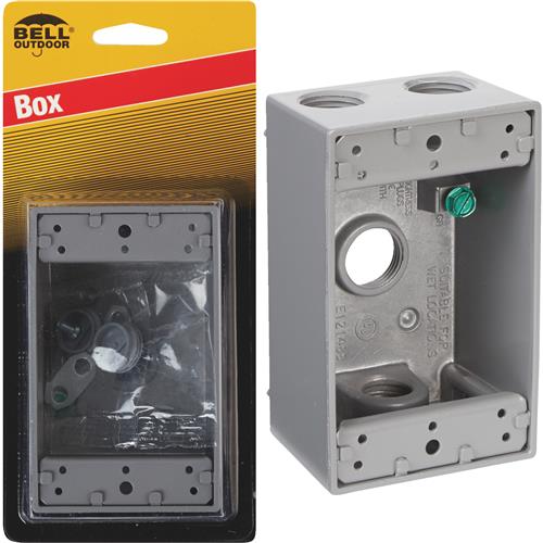 5321-5 Bell Weatherproof Die-Cast Aluminum Outdoor Outlet Box