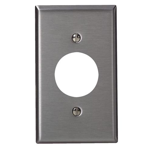 005-84004-40 Leviton Single Outlet Stainless Steel Wall Plate