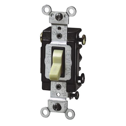 S02-5503-LHW Leviton Commercial Grade Illuminated Quiet 3-Way Switch