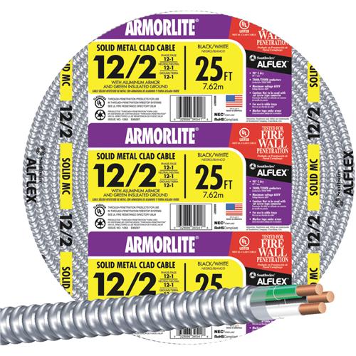68580021 Southwire 12/2 Aluminum Armored Cable Electrical Wire