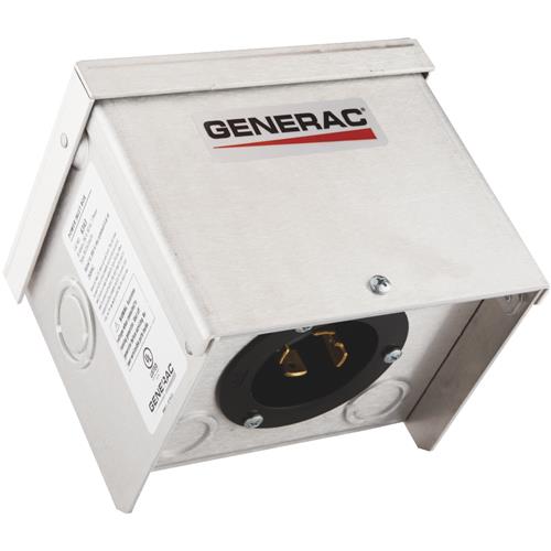 6343 Generac 30A Outdoor Generator Power Inlet Box