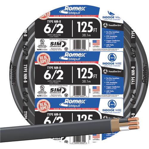 28894405 Romex 6-2 NMW/G Electrical Wire