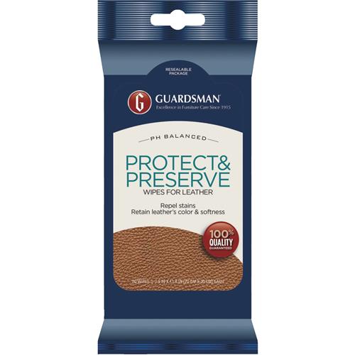 470600 Guardsman Protect & Preserve Leather Care Wipes
