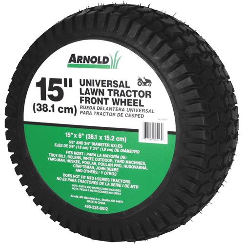 490-325-0012 Arnold 15 In. Universal Lawn Tractor Mower Wheel