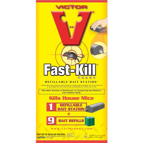 M922 Victor Fast-Kill Refillable Mouse Bait Station