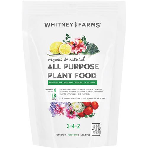 10101-10001 Whitney Farms Organic & Natural All-Purpose Dry Plant Food