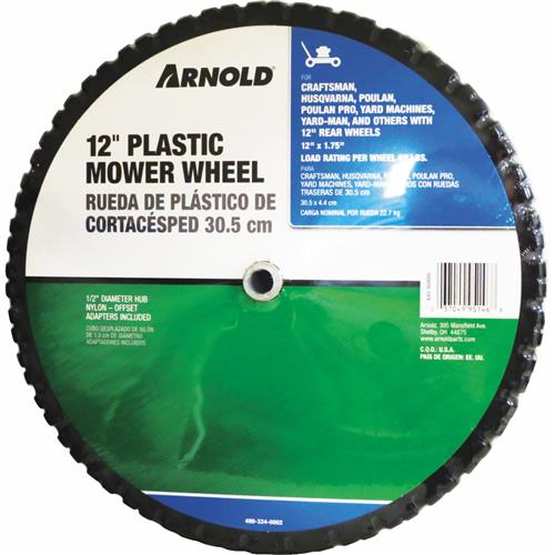 490-324-0002 Arnold 12 In. Plastic Mower Wheel