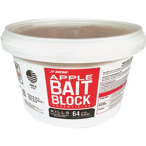 704-AP JT Eaton Apple Bait Block Rat & Mouse Poison