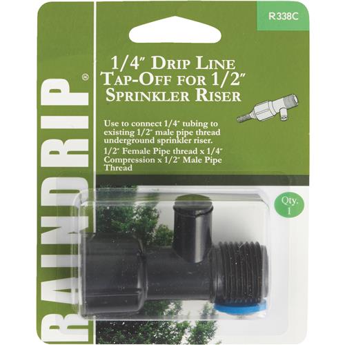 R338CT Raindrip Drip Line Tap-Off Sprinkler-To-Drip Adapter