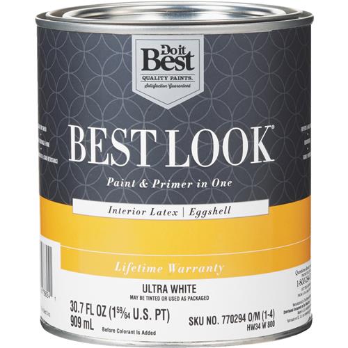 HW34W0726-14 Best Look Latex Paint & Primer In One Eggshell Interior Wall Paint