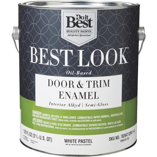 HW48W0763-16 Best Look Alkyd/Oil Base Semi-Gloss Door & Trim Enamel Interior Wall Paint