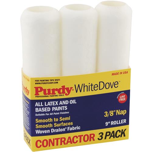 140864000 Purdy White Dove 3-Pack Woven Fabric Roller Cover