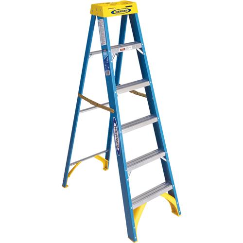 6008 Werner Type I Fiberglass Step Ladder