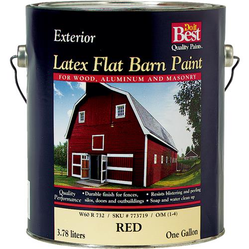 W60R00831-16 Do it Best Latex Flat Exterior Barn Paint