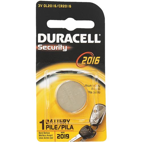 30187 Duracell 2016 Lithium Coin Cell Battery
