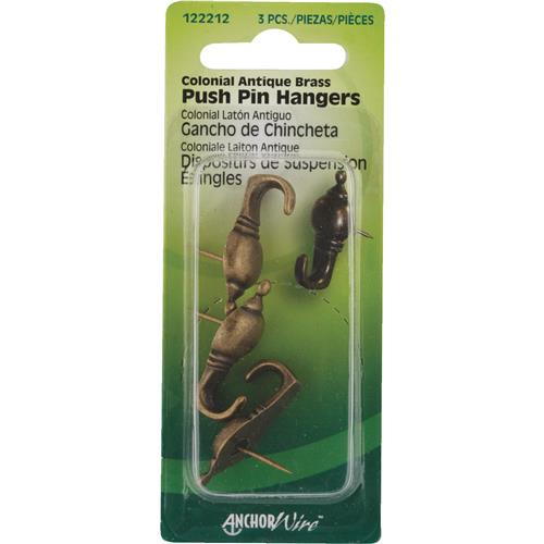122212 Hillman Anchor Wire Colonial Decorative Push Pin Hanger