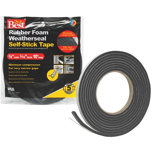R338HDB Do it Best Rubber Foam Weatherstrip Tape