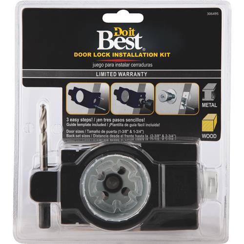 301661DB Do it Best Bi-Metal Door Lock Installation Kit